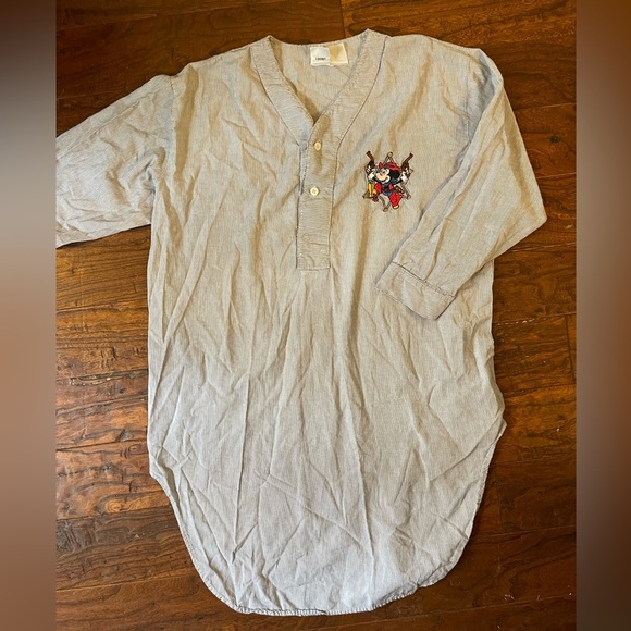 Vintage Disney Two Gun Mickey Sleep Shirt - Picture 2 of 5